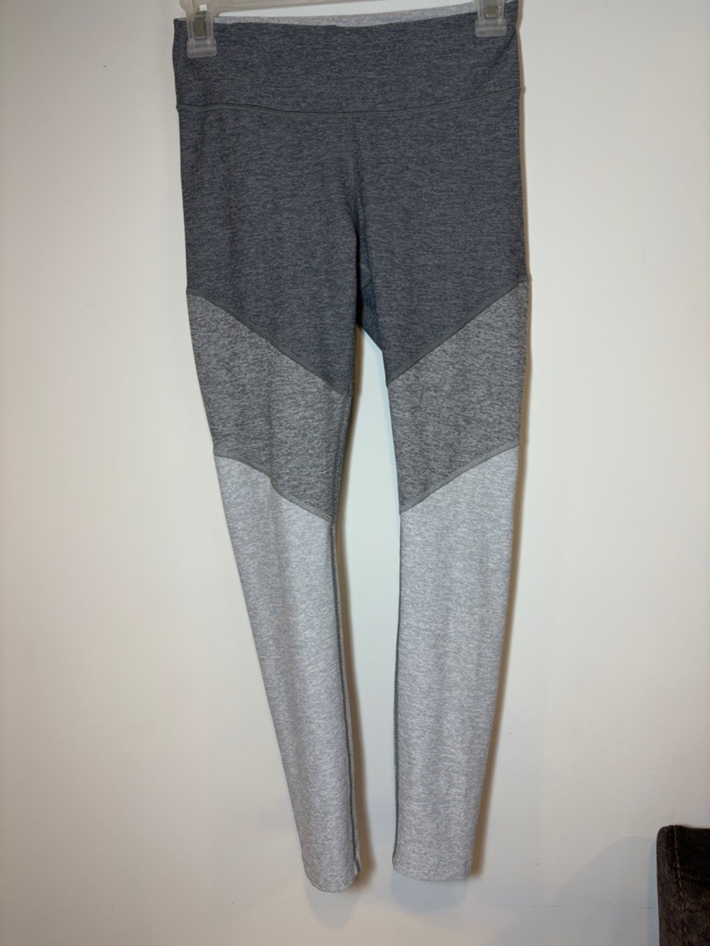 Outdoor Voices Womens Tri-Color Grey Active Leggings - S